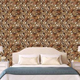 WallDaddy Brown Stone Designed Self Adhesive Wallpaper-30
