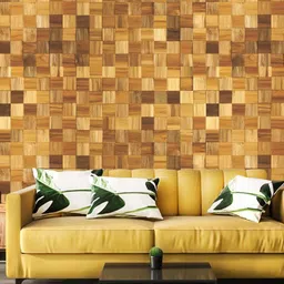WallDaddy Brown Mix Wood Designed Self Adhesive Wallpaper-image-70