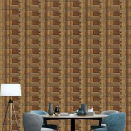 WallDaddy Brown Tile Vintage Design Self Adhesive Wallpaper-picture-44