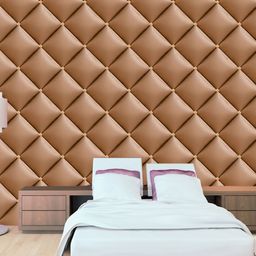 WallDaddy Brown Lether Fether Designed Self Adhesive Wallpaper-image-8