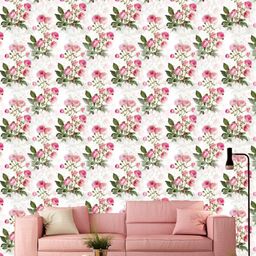 WallDaddy Pink Marigold Printed Self Adhesive Wallpaper-picture-33