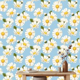 WallDaddy Sunflower Printed Self-Adhesive Wallpaper-image-2