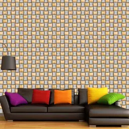 WallDaddy Beige Shatranj Design Self Adhesive Wallpaper-image-85