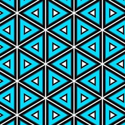Wallpics Blue & Black Geometric Printed Wallpaper Sticker-13