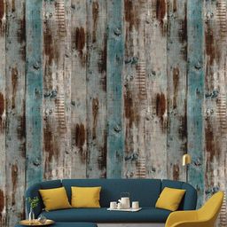 Jaamso Royals Vintage Brown Wood Self Adhesive Wallpaper-image-31