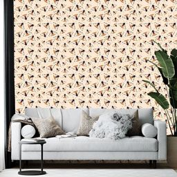 Wallpics Peach Printed Self-Adhesive Wallpaper-image-78