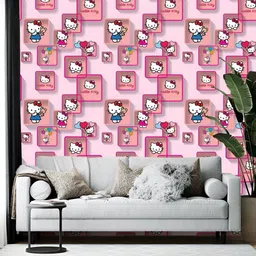 Wallpics Pink Printed Self-Adhesive Wallpaper-image-87