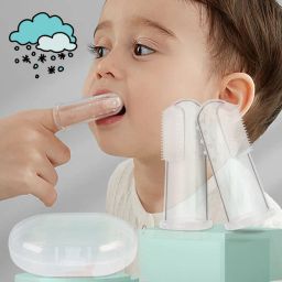 Baby Finger* Brush with Holder (Kids Toothbrush; Non-Toxic odorless Ultra Soft Toothbrush-image-61