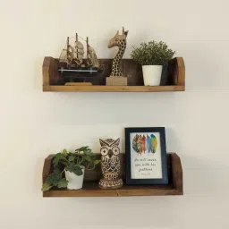 symplify (Set Of 2) Diego Wooden Wall Shelves-picture-11