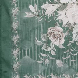 Libas Floral Printed Thread Work Kurta with Palazzos & Dupatta image 4