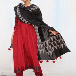 Chidiyaa Asra Block Printed Pure Cotton Dupatta image 1
