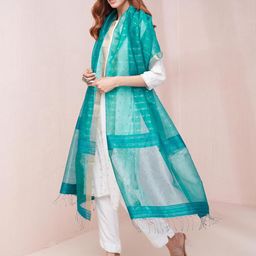 Fabindia Woven Design Sequinned Dupatta-56