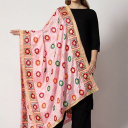 WEAVERS VILLA Ethnic Motifs Embroidered Dupatta-43