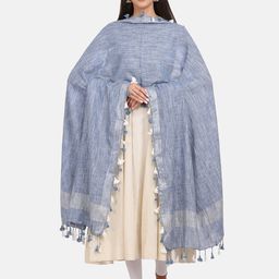 THE WEAVE TRAVELLER Women Blue Woven Design-29