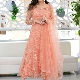 Label Shaurya Sanadhya Ethnic Motifs Embroidered Regular Thread Work Kurta with-22