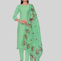 TAVAS Ethnic Motifs Sequinned Embroidered Unstitched Dress Material-image-14