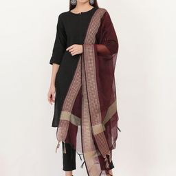 Livvie Cotton Silk Dupatta-image-21