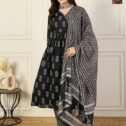 KALINI Women Ethnic Motifs Printed Regular Kurta with Trousers & With Dupatta-39