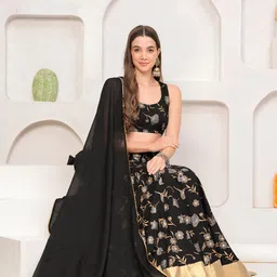 DAEVISH Printed Ready to Wear Lehenga & Blouse With Dupatta-15