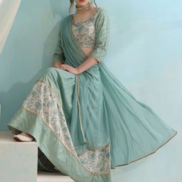 Khushal K Printed Ready to Wear Lehenga & Blouse With Dupatta-picture-37
