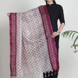 LOOM LEGACY Printed Art Silk Foil Print Dupatta-image-26