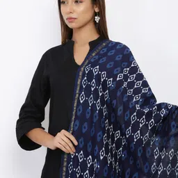 SOUNDARYA Ethnic Motifs Printed Pure Cotton Block Print Dupatta image 3