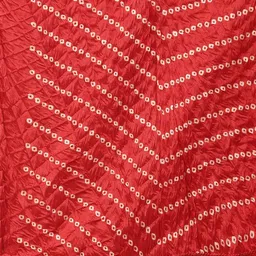 Stylum Red & Gold-Toned Printed Bandhani Dupatta image 2