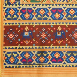 Kaizen TEXO FAB Mustard & Red Ethnic Motifs Printed Dupatta image 2