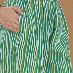 KALINI Ethnic Motifs Printed Regular Kurta with Trousers & Dupatta image 3