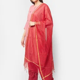 Dupatta Bazaar Checked Dupatta image 3