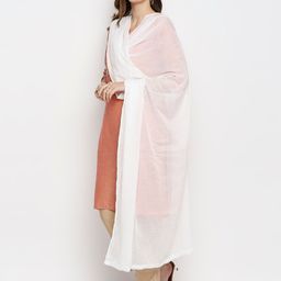Dupatta Bazaar White Printed Dupatta image 3