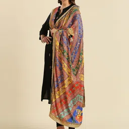 Dupatta Bazaar Ethnic Motifs Printed Dupatta with Mirror Work image 3