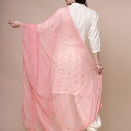 Clora Creation Ethnic Motifs Embroidered Dupatta with Sequinned image 2