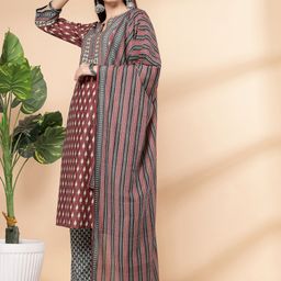 Nayam By Lakshita Floral Printed Regular Kurta with Palazzos & With Dupatta image 5