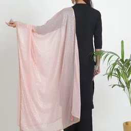 LOOM LEGACY Printed Dupatta with Zari image 5