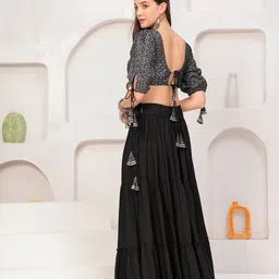 DAEVISH Printed Ready to Wear Lehenga & Blouse With Dupatta image 2
