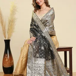 Dupatta Bazaar Ethnic Motifs Woven Design Dupatta image 5