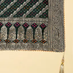 Dupatta Bazaar Woven Design Silk Dupatta image 4