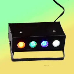 Compact RGB LED Party Light – Speed Control Button, Mandir Use Disco Ball Set-image-14
