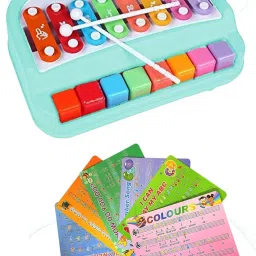 BIG 2 in 1 Musical Piano and Xylophone Toy with 8 Colorful Keys & 2 Mallets 69-image-96