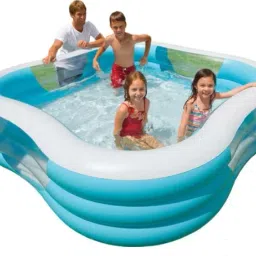 Outdoor Intex 57494 Portable Beach Wave Lounge Swimming Pool Inflatable Swimming Pool-image-14