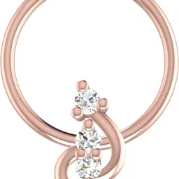avsar Jija 14kt Cubic Zirconia Rose Gold Nose Wire-image-40