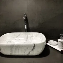 Table Top Premium Designer Ceramic Wash Basin(M08) (18*13*5)(M08) Table Top Basin-image-40