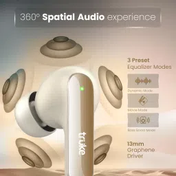 truke Buds F1 Ultra with 60 Hours Playtime, Spatial Audio, 13mm Drivers, Multi-modes Bluetooth Headset image 3