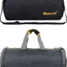 20 L Gym Duffel Bag - GYM DUFFLE BAG FOR INDOOR OUTDOOR SPORTS - Black, Grey-picture-42