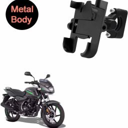 360 Degree Metal Body Universal Mobile Holder for Bajaj Pulsar 125 Bike Mobile Holder-image-35