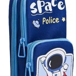 Large Capacity Pencil Case for Little Girls, Boys, & Students, Simple, Cute, & Spacious Design for Organize School Supplies, Perfect for All RP1205(30) Art Polyester Pencil Box-17