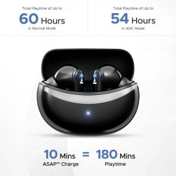 boat Airdopes 131 Elite ANC w/ Active Noise Cancellation,60HRS Playback,Chrome Design Bluetooth Headset image 4