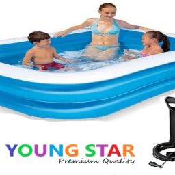 Summer Special Premium Quality 7FEET JUMBO Family ADULTS AND KID BATH TUB Inflatable Swimming Pool, Inflatable Toy Pump-14
