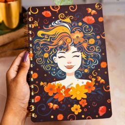 Happiness Journal - Floral Femme Undated A5 Planner with 100+ Stickers | Ruled | 216 Pages-image-44